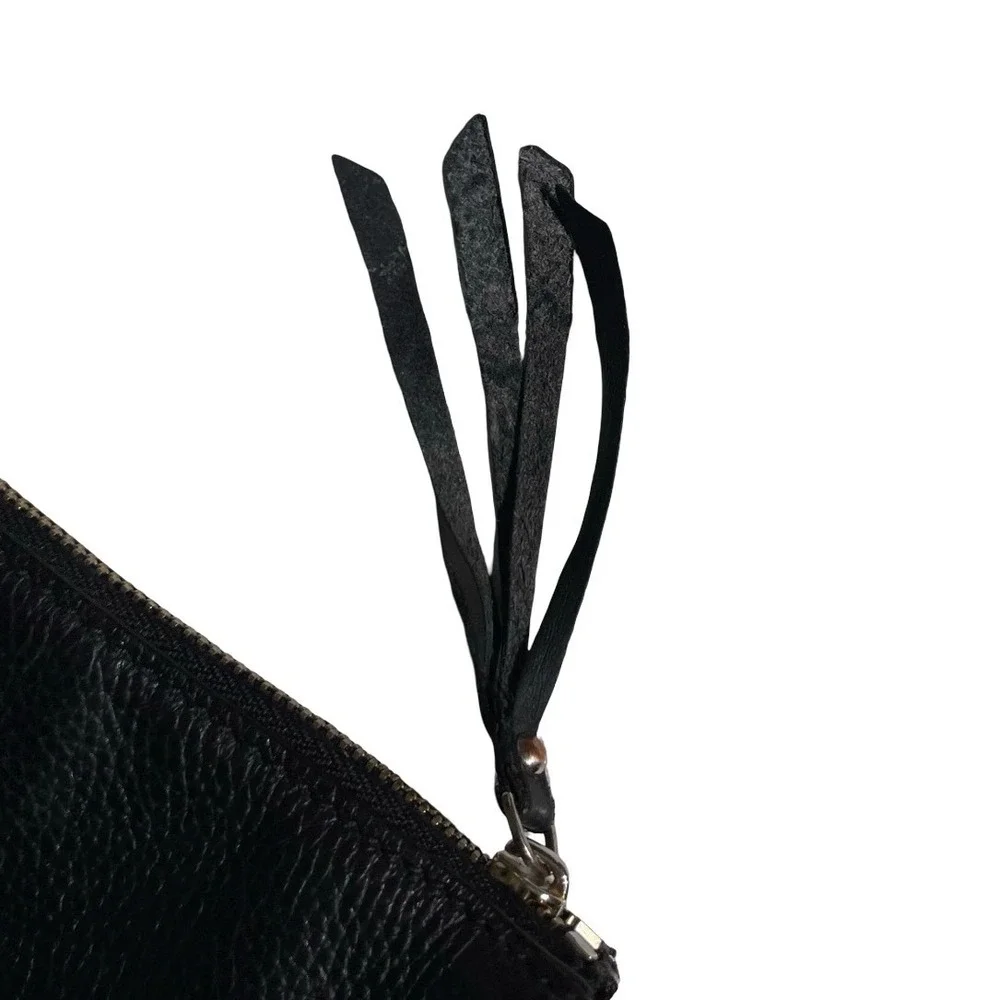 Kate Spade New York Black Pebbled Leather Crossbody Bag Gold Hardware Slim Zip